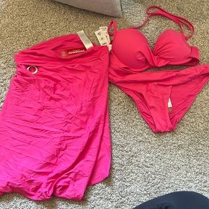 Yamamay Bathingsuit and Coverup Set NWT